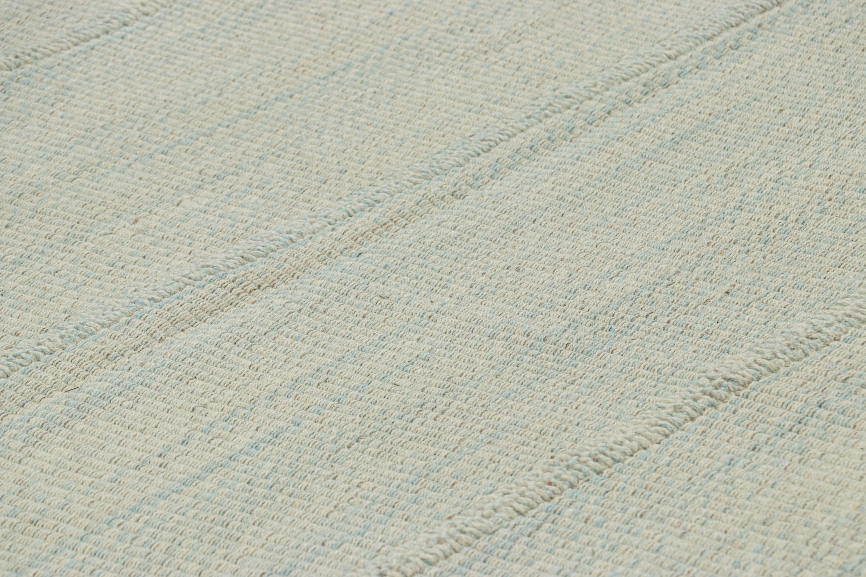 Tessuto a mano in lana, questo Kilim contemporaneo 8x11 fa parte di una nuova ed entusiasmante collezione di Rug & Kilim a tessitura piatta e personalizzabile.

Sul design:

