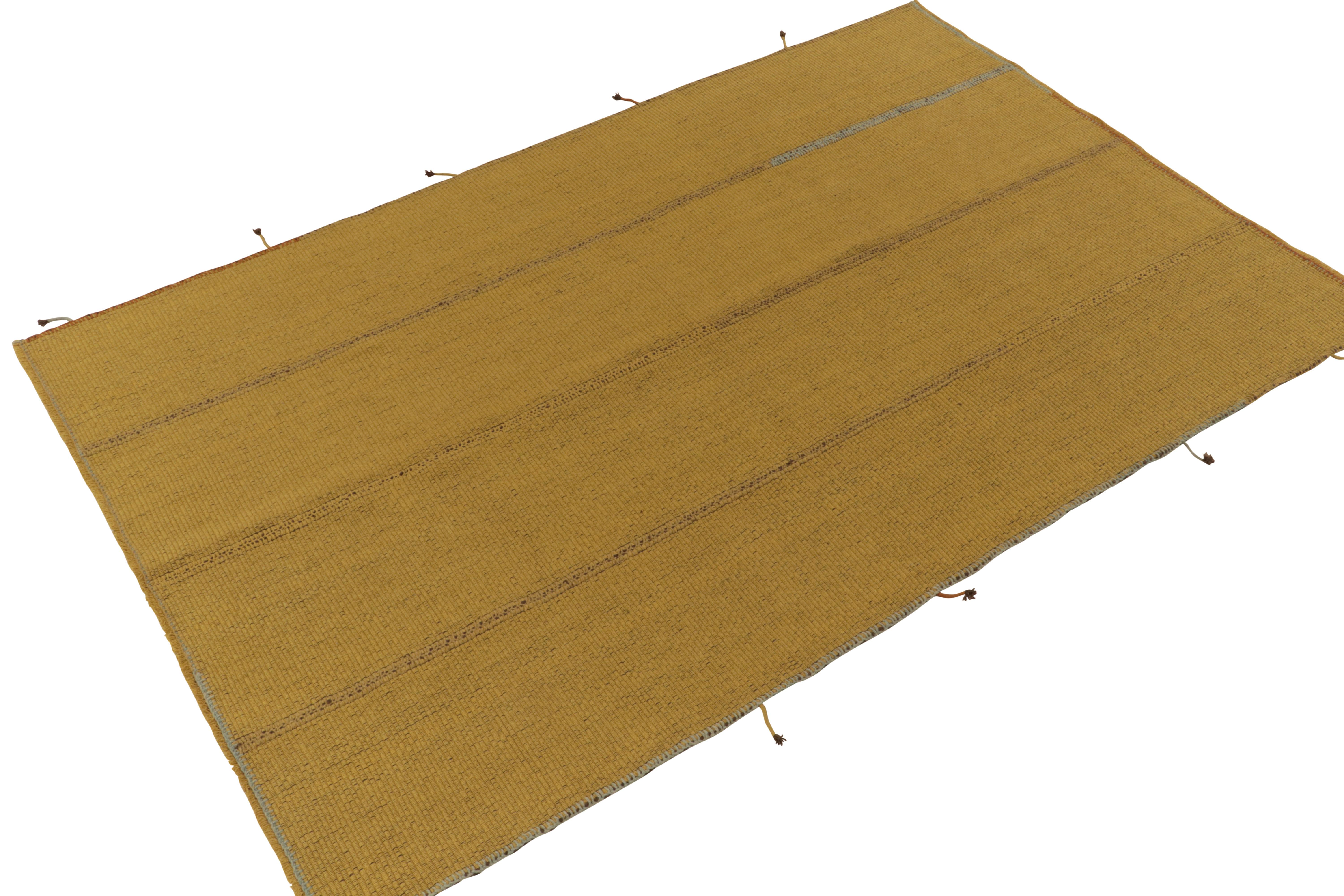 Handgewebter Wollkelim (7x10) aus einer innovativen neuen zeitgenössischen Flachgewebekollektion von Rug & Kilim.

Über das Design: Die liebevoll als 