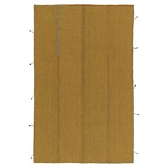 Tapis et tapis Kilim contemporain Kilims à rayures et colonnes ocre