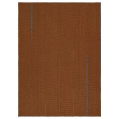 Rug & Kilim: Kilim contemporaneo in arancione con accenti grigio-blu
