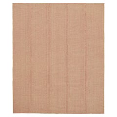 Rug 
Kilim
s Contemporary Kilim in Rosa und Beige Textural Stripes