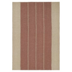 Rug & Kilim è un kilim contemporaneo a strisce rosse e beige.