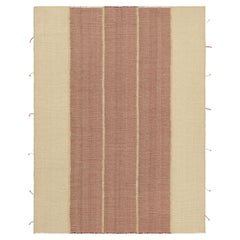Rug
Kilim
s Contemporary Kilim in Rot und Beige Textural Stripes