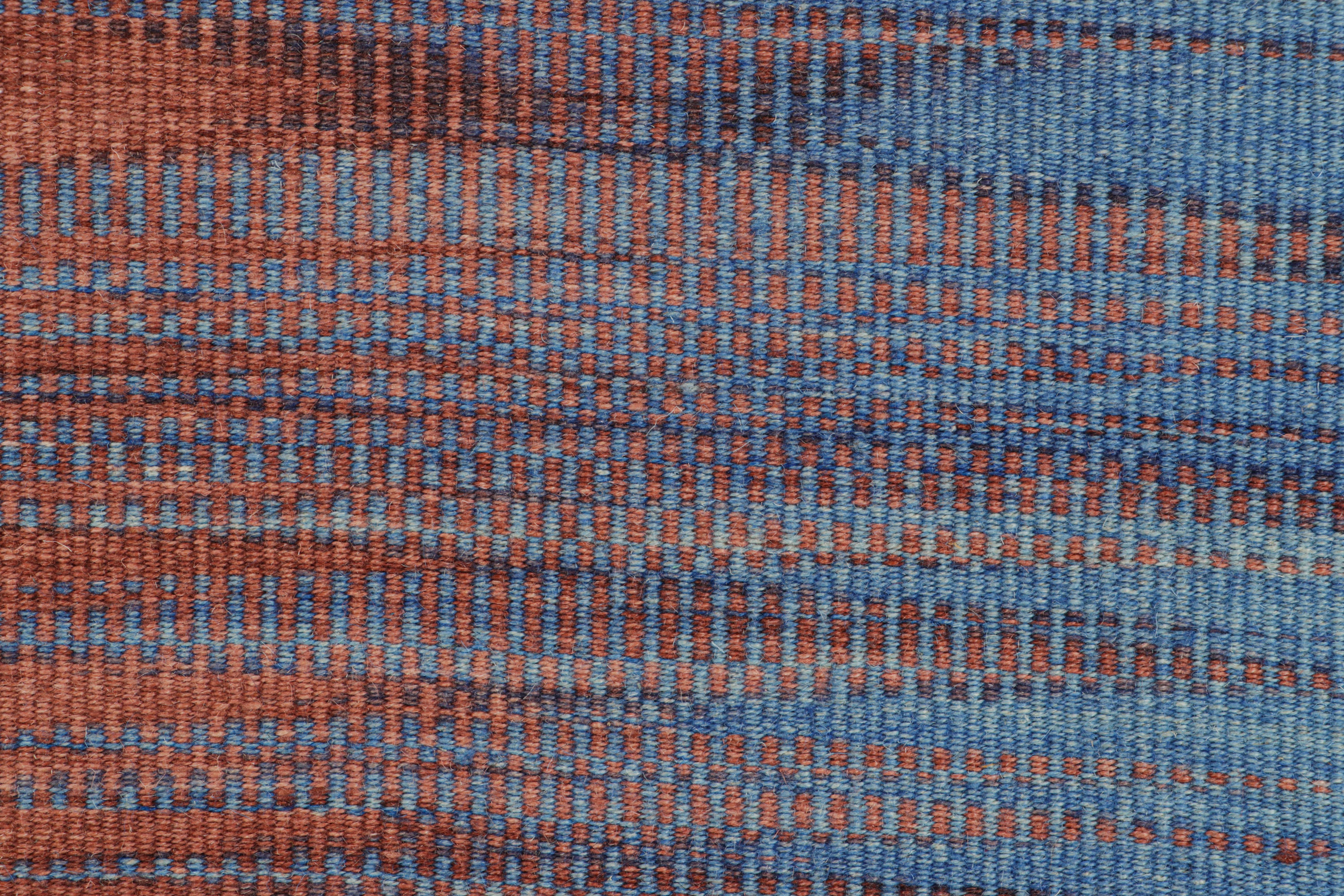 Tessuto a mano in lana, questo Kilim 6x9 fa parte di una nuova collezione contemporanea a trama piatta di Rug & Kilim.

Sul design: 

Questa rivisitazione moderna della classica tessitura a pannelli presenta un favoloso e unico gioco di righe