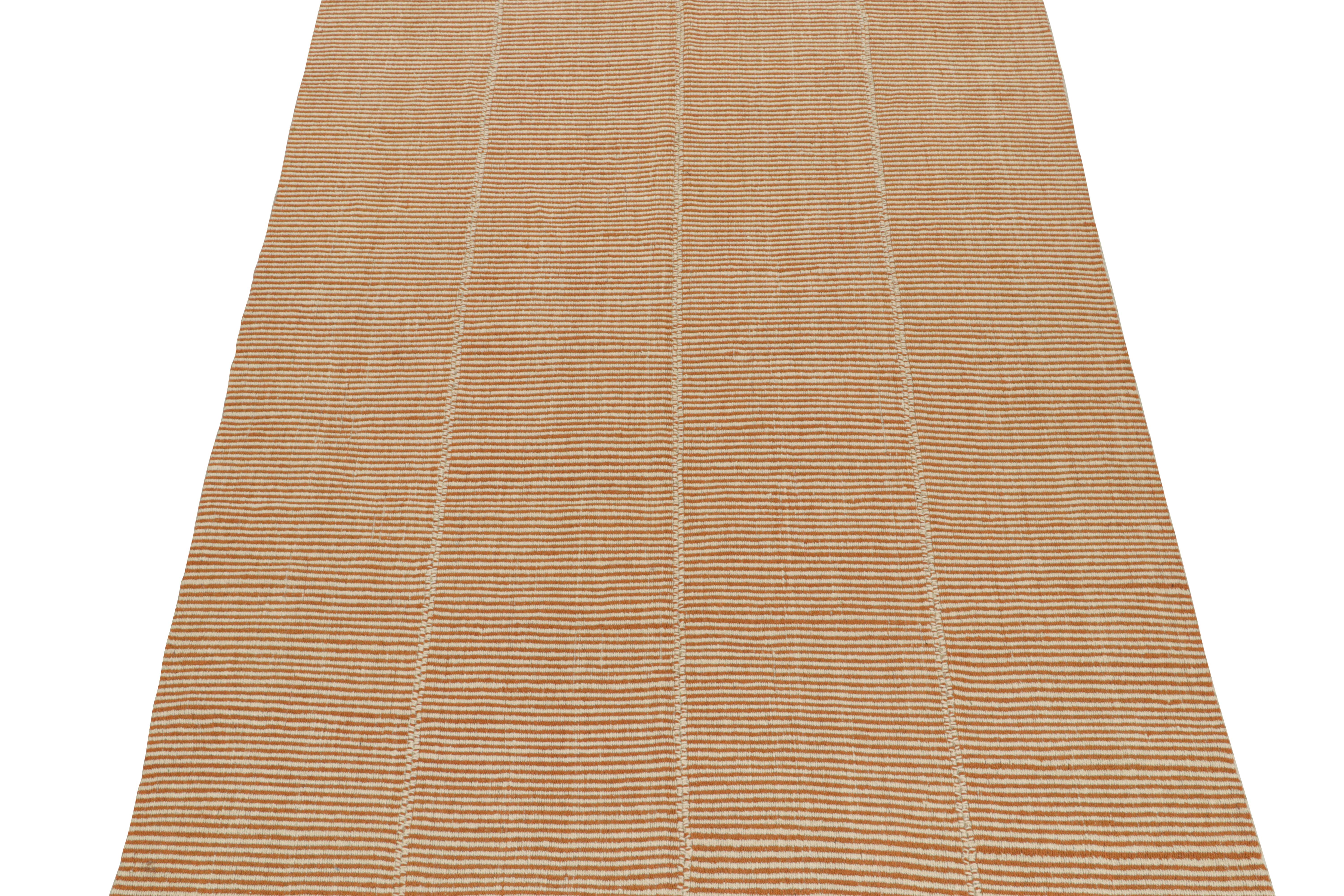 Tissé à la main en laine, ce kilim de 7 x 10 est issu d'une nouvelle ligne audacieuse de tissages plats contemporains de Rug & Kilim.

Plus d'informations sur le design :

Le 