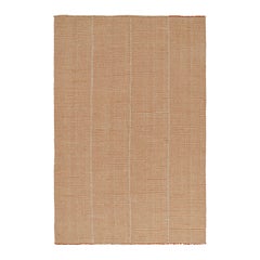 Rug & Kilim’s Contemporary Kilim in Rust with Off-White Notes