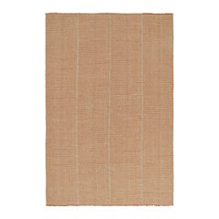 Rug & Kilim's Contemporary Kilim in Rost mit Off-White-Noten