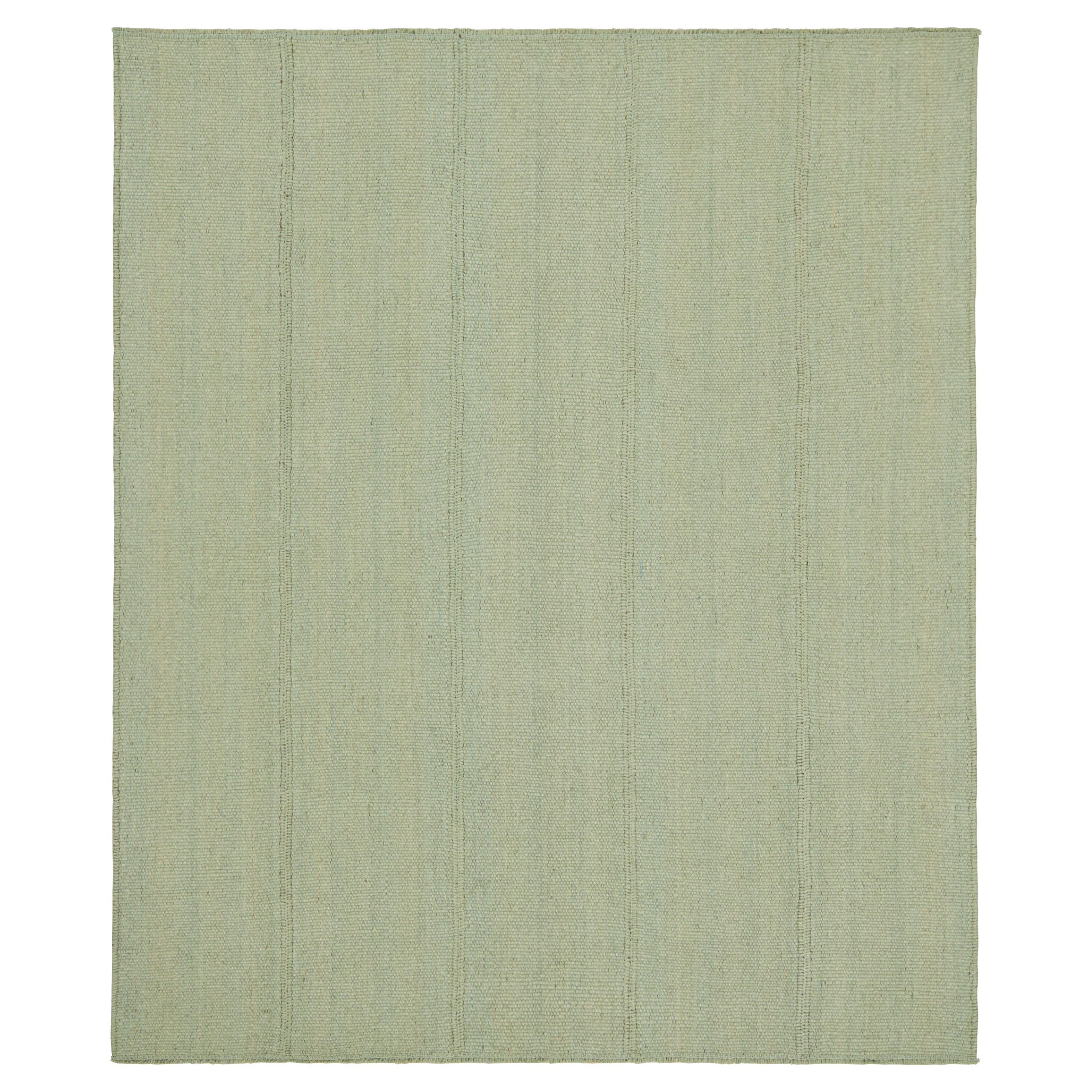 Rug
Kilim
s Contemporary Kilim in Seafoam Green und Blue Textural Stripes