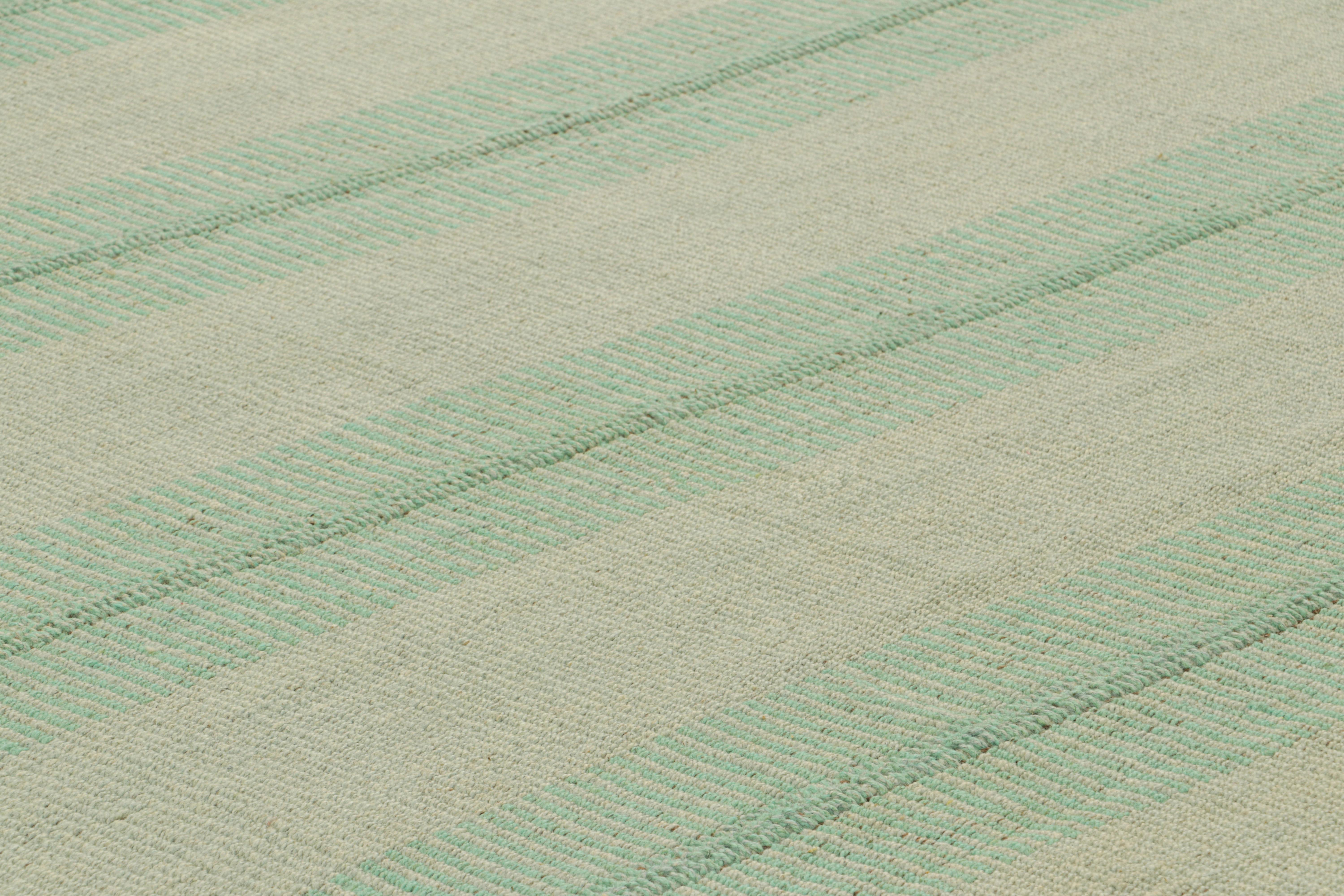 Tissé à la main en laine, ce kilim 8x10 fait partie d'une nouvelle collection inventive de tissage plat contemporain de Rug & Kilim.

Sur le Design : 

Appelé affectueusement 