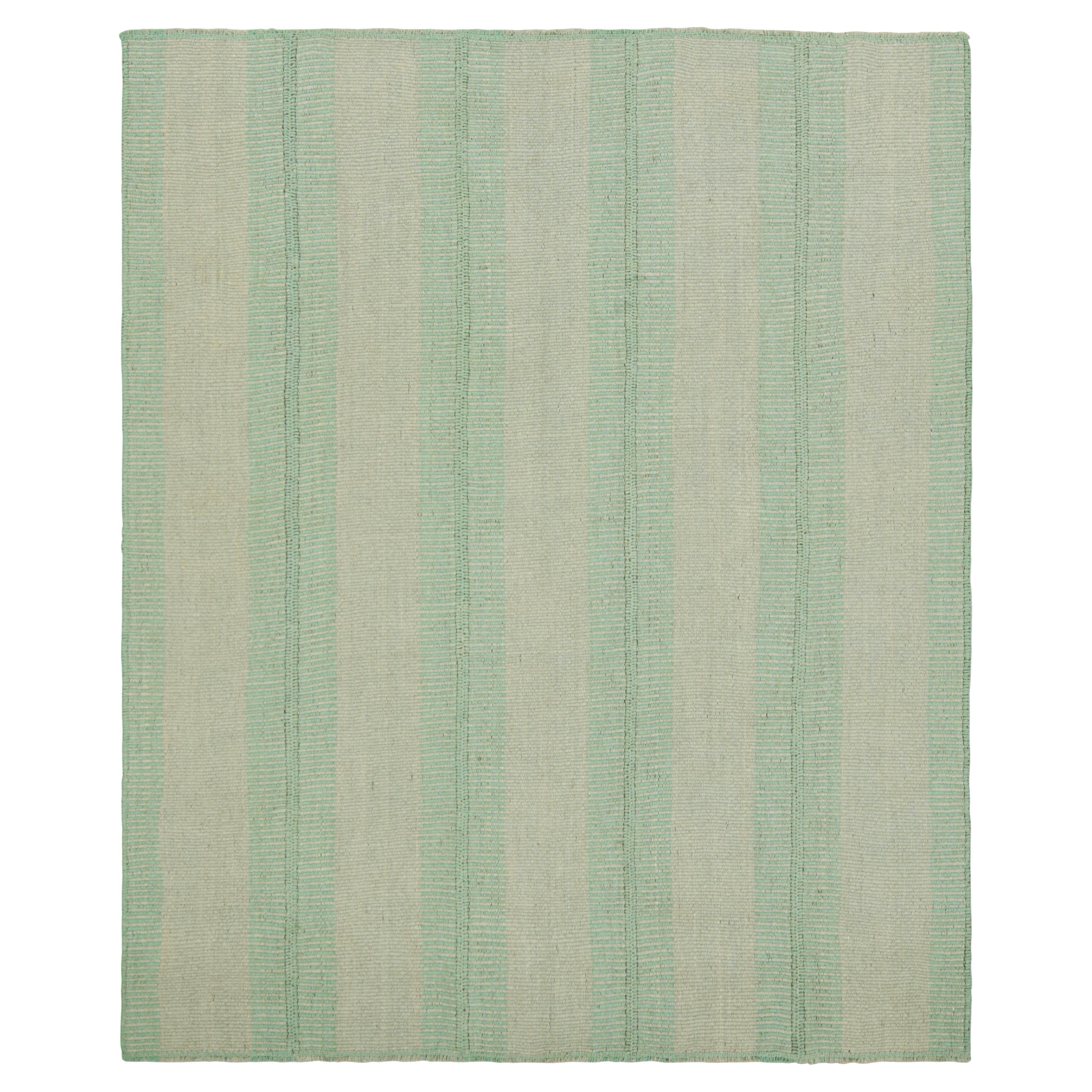 Kilim contemporáneo de Rug
Kilim en rayas texturadas seafoam