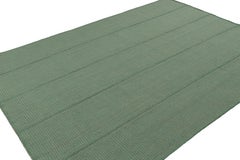 Rug & Kilim’s Contemporary Kilim, in Teal and Seafoam  Accents