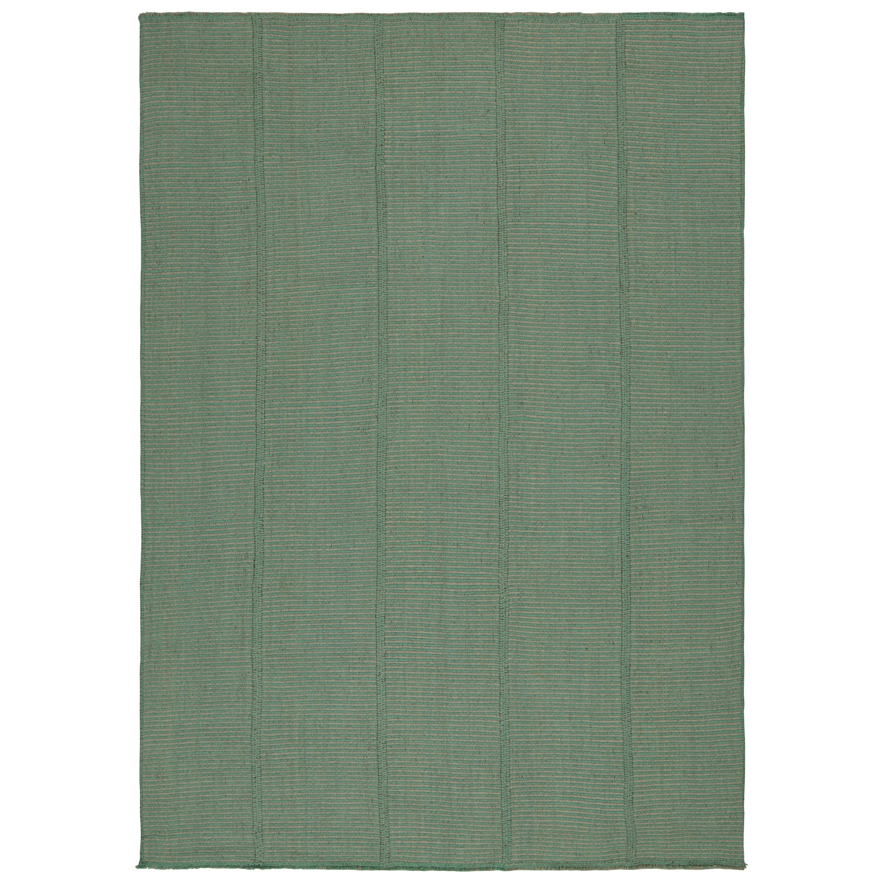 Rug & Kilim's Contemporary Kilim, in Teal and Seafoam (en anglais)  Accents