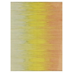 Rug
Kilim: Kilim contemporaneo a strisce e motivi gialli, blu e rosa Rug
Kilim: Kilim contemporaneo a strisce e motivi gialli, blu e rosa