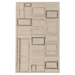 Rug & Kilim's Tapis Kilim Contemporain en Beige-Brown Motif Art Déco