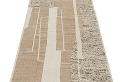 Rug & Kilim’s Contemporary kilim rug in Beige-Brown & White Abstract Pattern