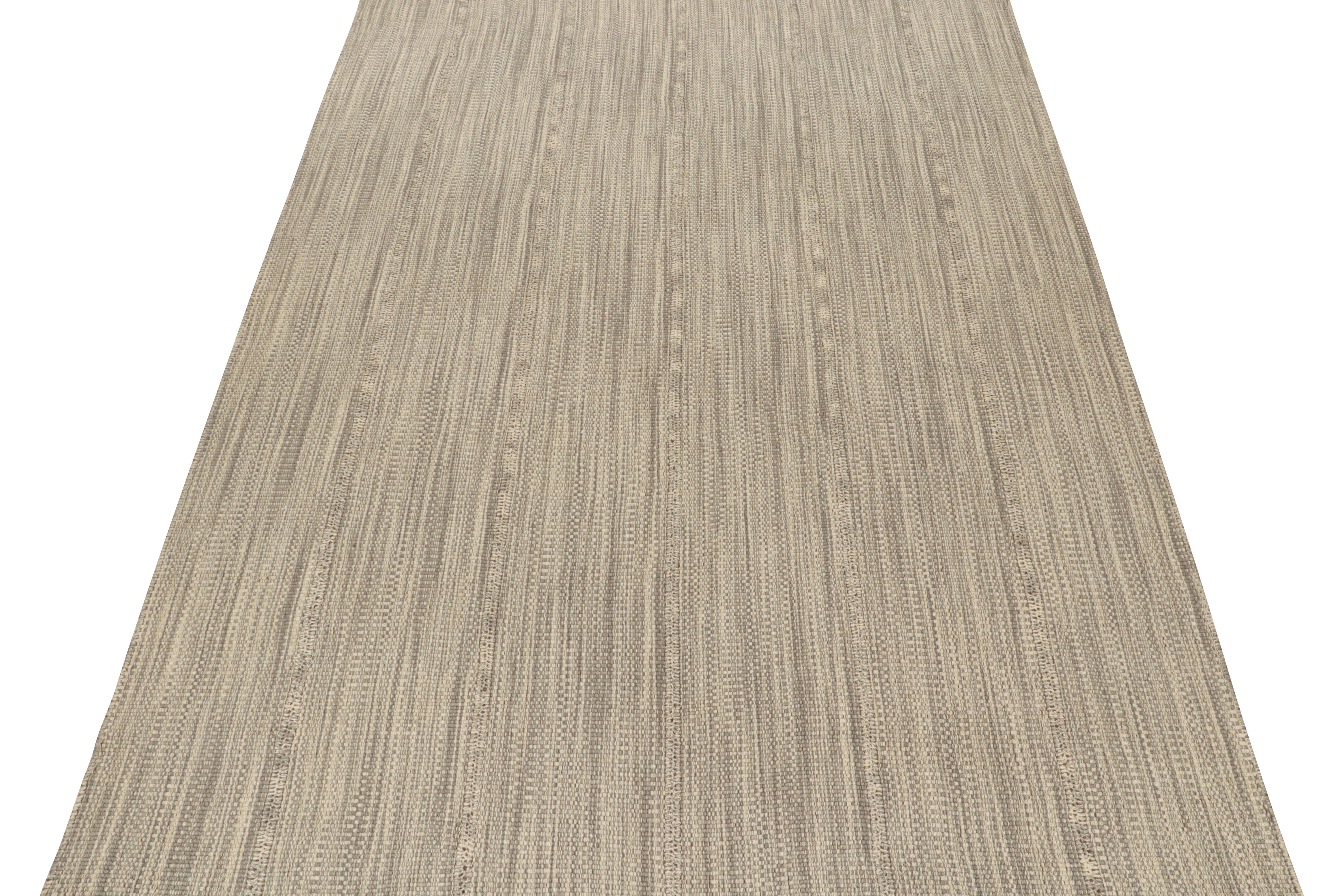 Tessuto a mano in lana, questo Kilim 10x14 fa parte di una nuova linea di tessuti piatti contemporanei di Rug & Kilim.

Ulteriori informazioni sul design:

Il 