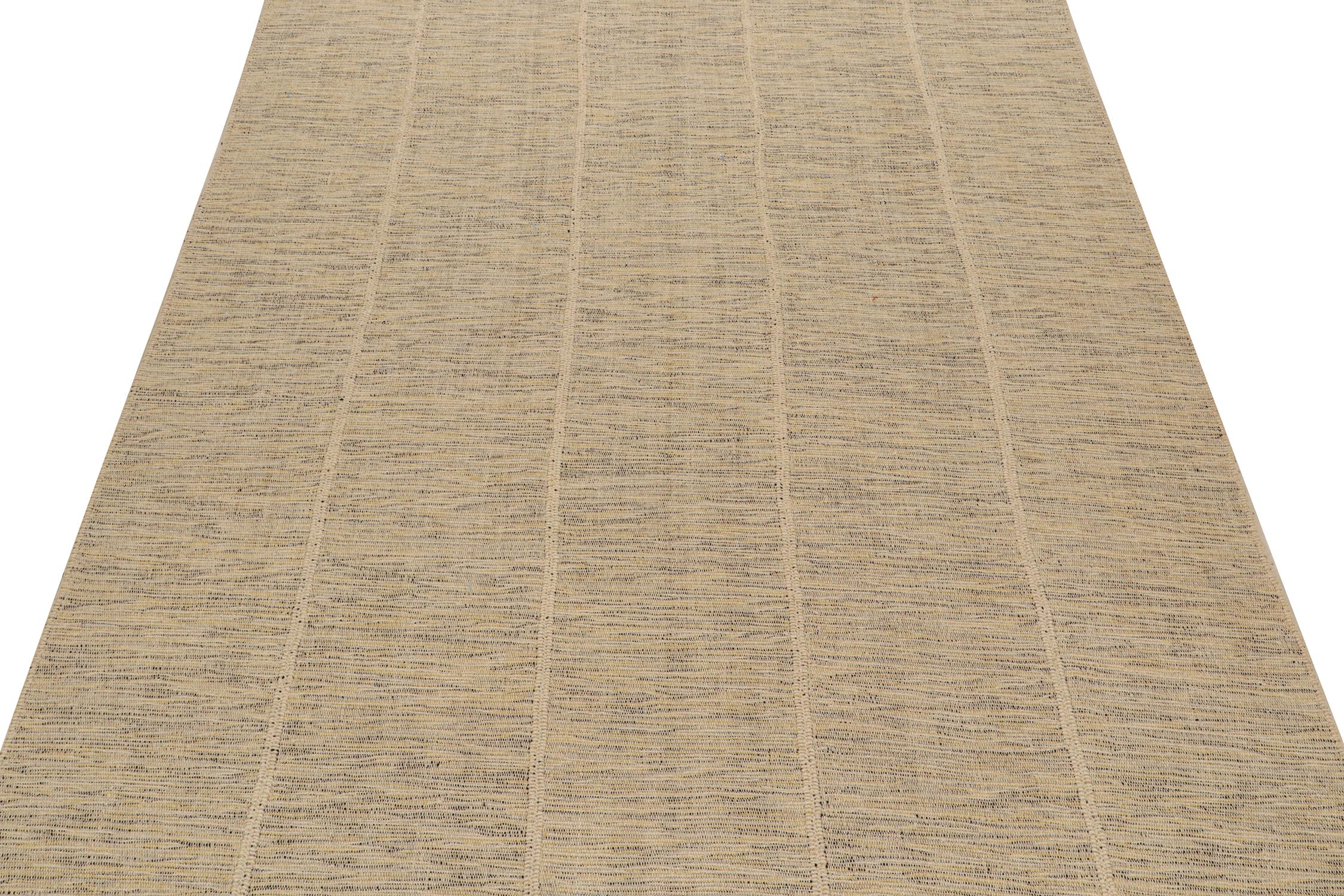 Tejido a mano en lana, este kilim de 9x12 pertenece a una nueva y atrevida línea de tejidos planos contemporáneos de Rug & Kilim.

Más sobre el diseño:

El 