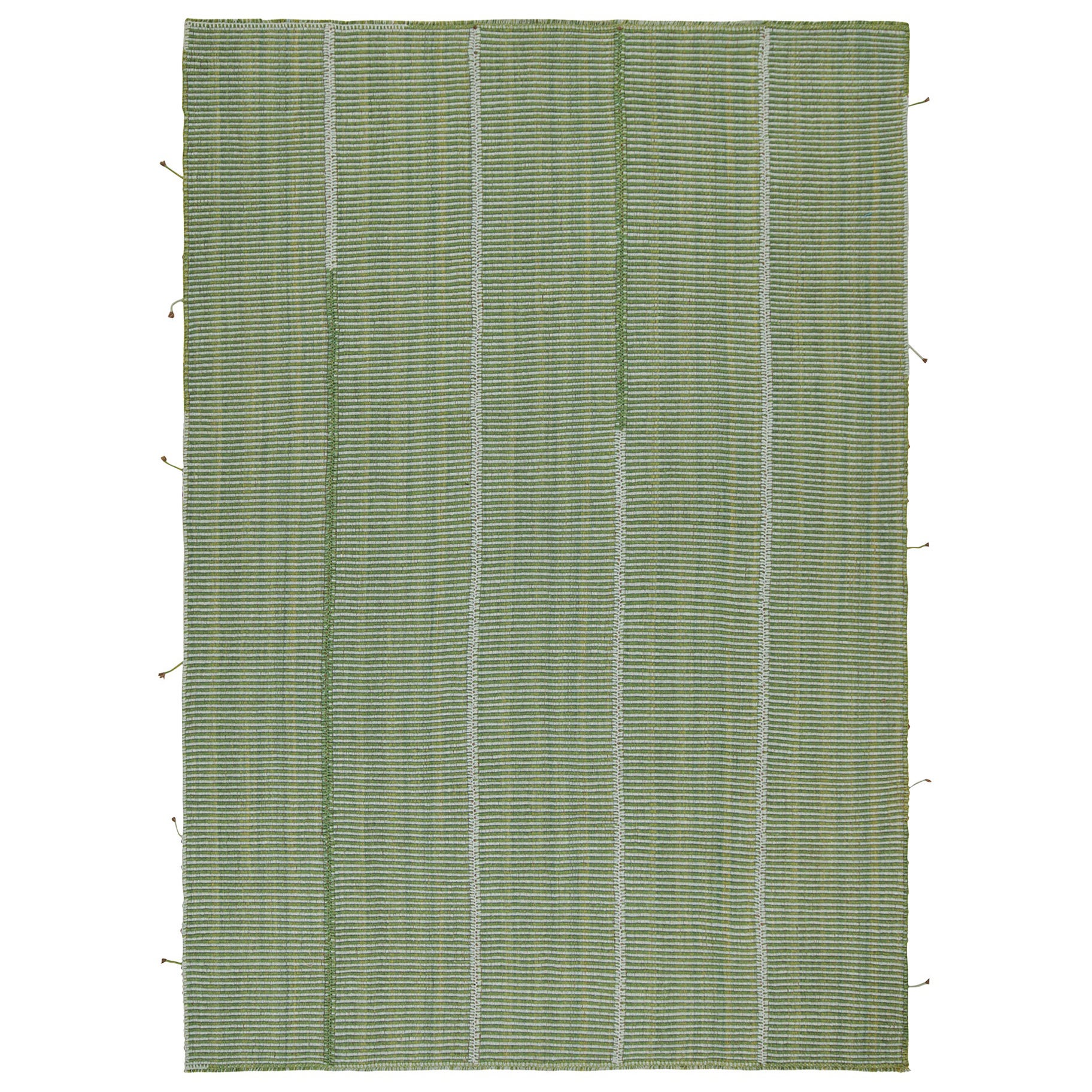 Rug & Kilim: Tappeto Kilim contemporaneo a strisce verdi e blu in vendita