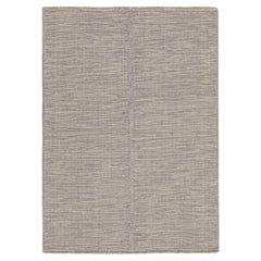 Rug & Kilim - Tappeto Kilim contemporaneo in grigio con accenti blu