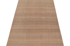 Rug & Kilim’s Contemporary Kilim Rug in Peach and Greige Chevrons