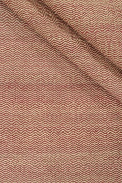 Rug & Kilim’s Contemporary Kilim Rug in Pink and Beige Chevrons
