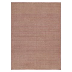 Rug & Kilim’s Contemporary Kilim Rug in Pink and Beige Chevrons
