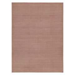 Tapis Kilim contemporain de Rug & Kilim en chevrons roses et beiges