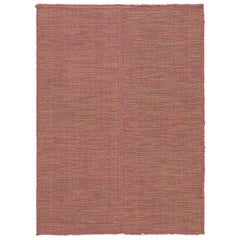 Rug
Kilim - Tappeto Kilim contemporaneo in rosa con accenti gialli e verdi