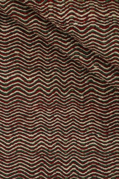 Rug & Kilim’s Contemporary Kilim Rug in Red, Green, and White Chevrons