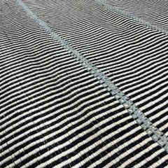 Rug & Kilim’s Contemporary Kilim Rug in White and Black Stripes