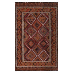 Rug & Kilim’s Contemporary Kilim Rug with Polychromatic Geometric Pattern