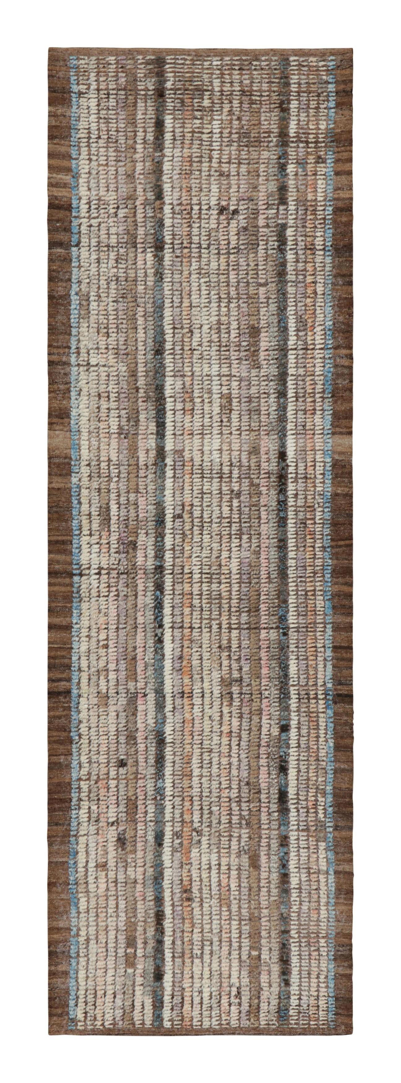Tapis de course contemporain en Kilim de Rug & Kilim à rayures et à bandes multicolores Neuf - En vente à Long Island City, NY