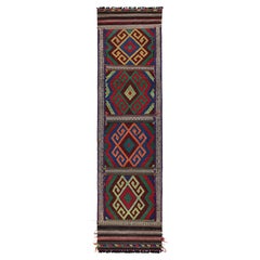 Rug & Kilim - Runner in kilim contemporaneo con medaglioni geometrici policromatici