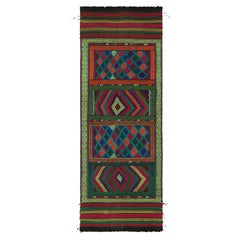 Rug & Kilim - Runner Kilim contemporaneo con motivi geometrici policromatici