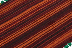 Rug & Kilim’s Contemporary Kilim Runner with Polychromatic Geometric Stripes