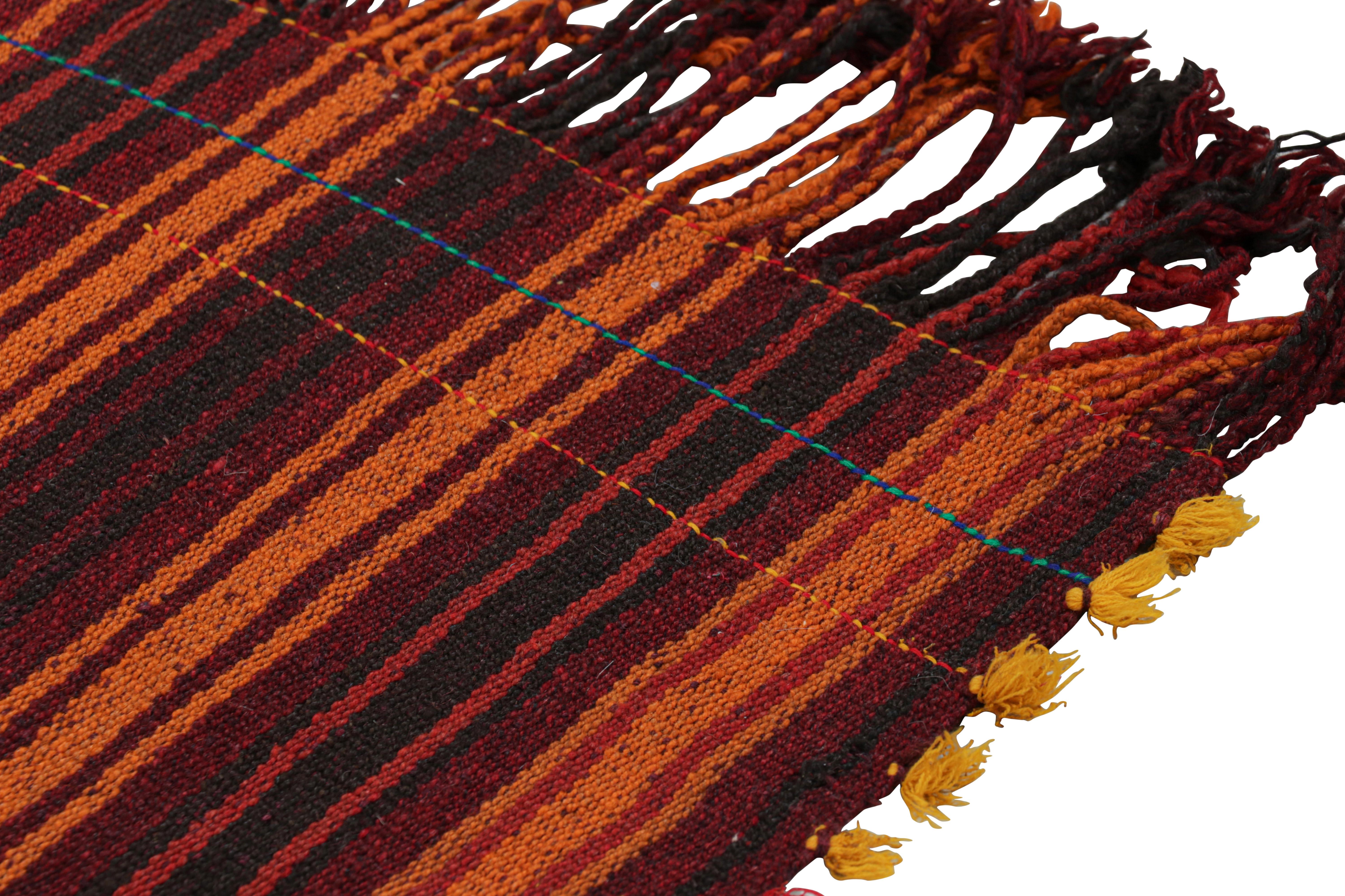 Rug & Kilim’s Contemporary Kilim Runner with Polychromatic Geometric Stripes In New Condition For Sale In Long Island City, NY