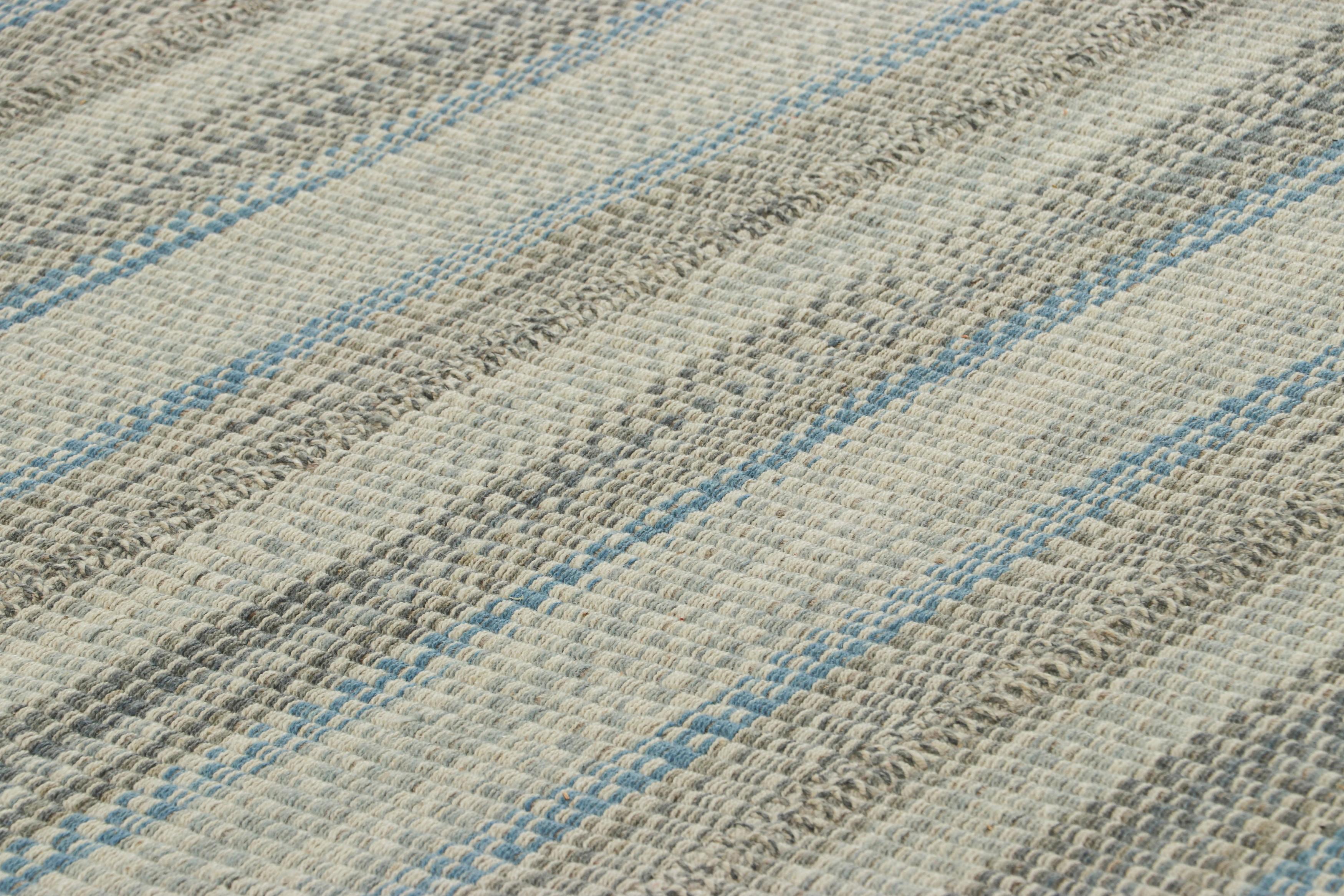 Tessuto a mano in lana, questo Kilim contemporaneo 8x10 fa parte di una nuova ed entusiasmante collezione a tessitura piatta personalizzabile di Rug & Kilim.

Sul design:

