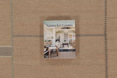 Rug & Kilim’s Contemporary Kilim with Rectangular Designs in Beige & Blue