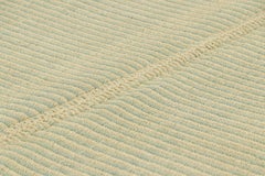 Rug & Kilim’s Contemporary Kilim with Textural Beige and Blue Stripes