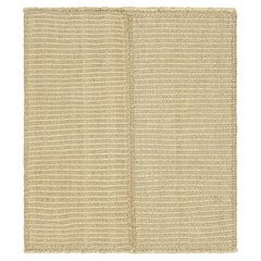 Kilim contemporáneo de Rug & Kilim con rayas texturadas en beige y marrón