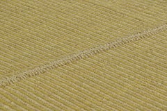 Rug & Kilim’s Contemporary Kilim with Textural Beige and Chartreuse Stripes