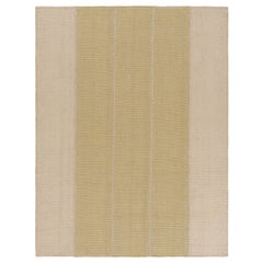 Rug 
Kilim
s Zeitgenössischer Kelim mit texturierten Beige- und Goldstreifen