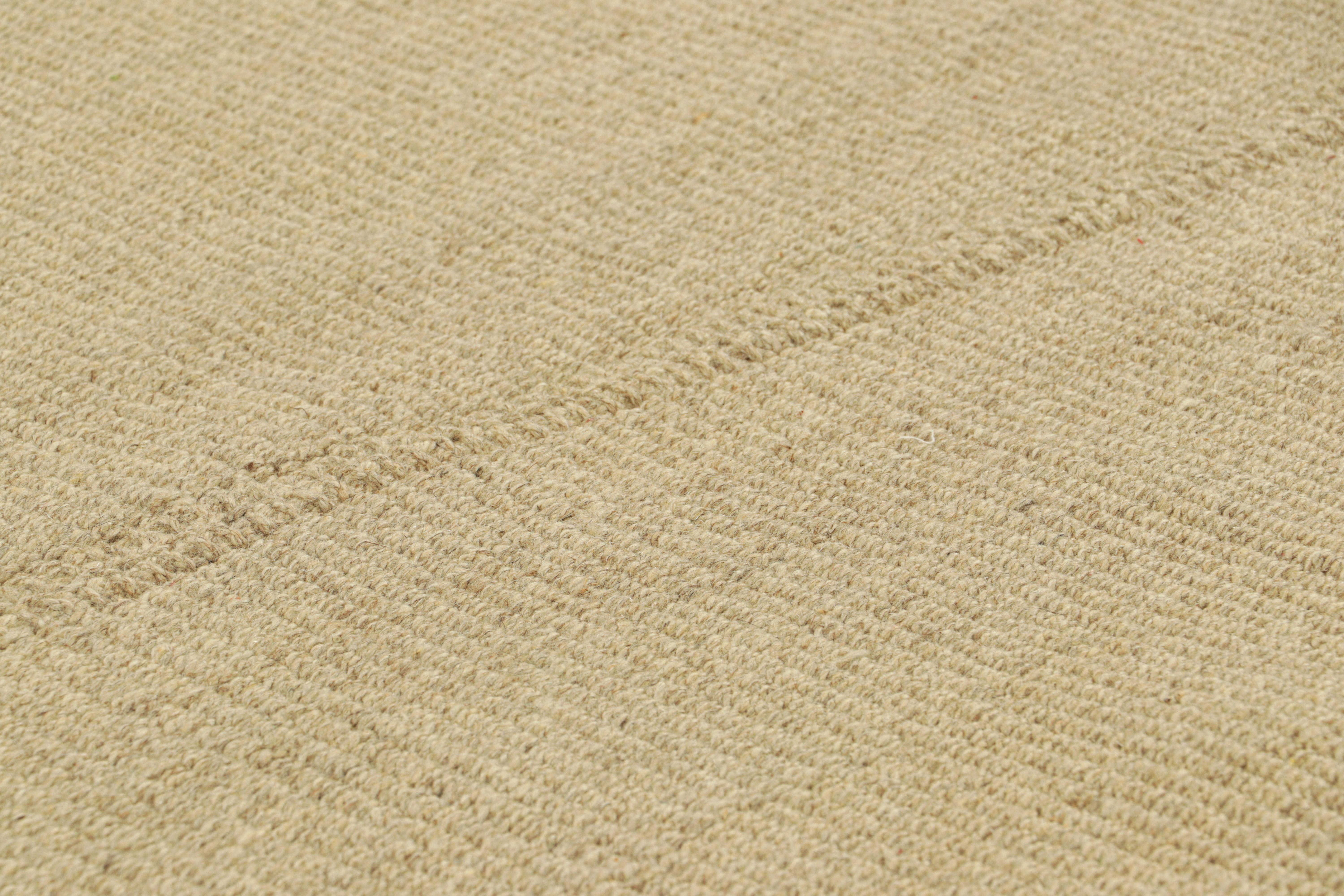 Tejido a mano en lana, este kilim de 3x4 pertenece a una nueva y emocionante colección de tejido plano a medida de Rug & Kilim.

Sobre el diseño:

