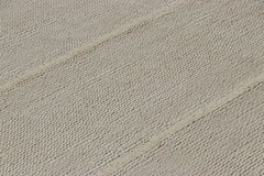 Rug & Kilim’s Contemporary Kilim with Textural Brown and Cream Stripes