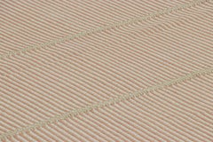 Rug & Kilim’s Contemporary Kilim with Textural Cream, Pink and Beige Stripes