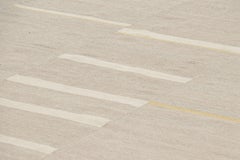 Rug & Kilim’s Contemporary Kilim with Textural Taupe, Cream and Gold Stripes