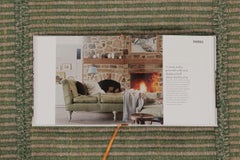 Rug & Kilim’s Contemporary Kilim with Tonal Green Stripes