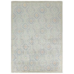 Rug & Kilim’s Contemporary Kilim with White Black and Textural Stripes