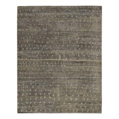 Rug & Kilim’s Contemporary Minimalist Geometric Rug in Metallic Tones
