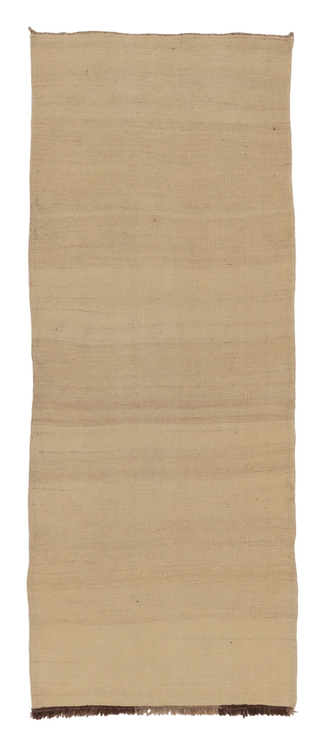 Rug & Kilim's Contemporary Minimalist Rez Kilim Runner in Soft Beige Hues